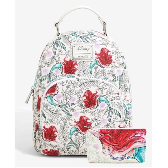 Loungefly Handbags - The Little Mermaid Disney Mini Backpack + Wallet